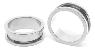 1 Uni Alargador De Orelha Túnel Aço Cirúrgico Do 24 Ao 40mm em Oferta na Shopee