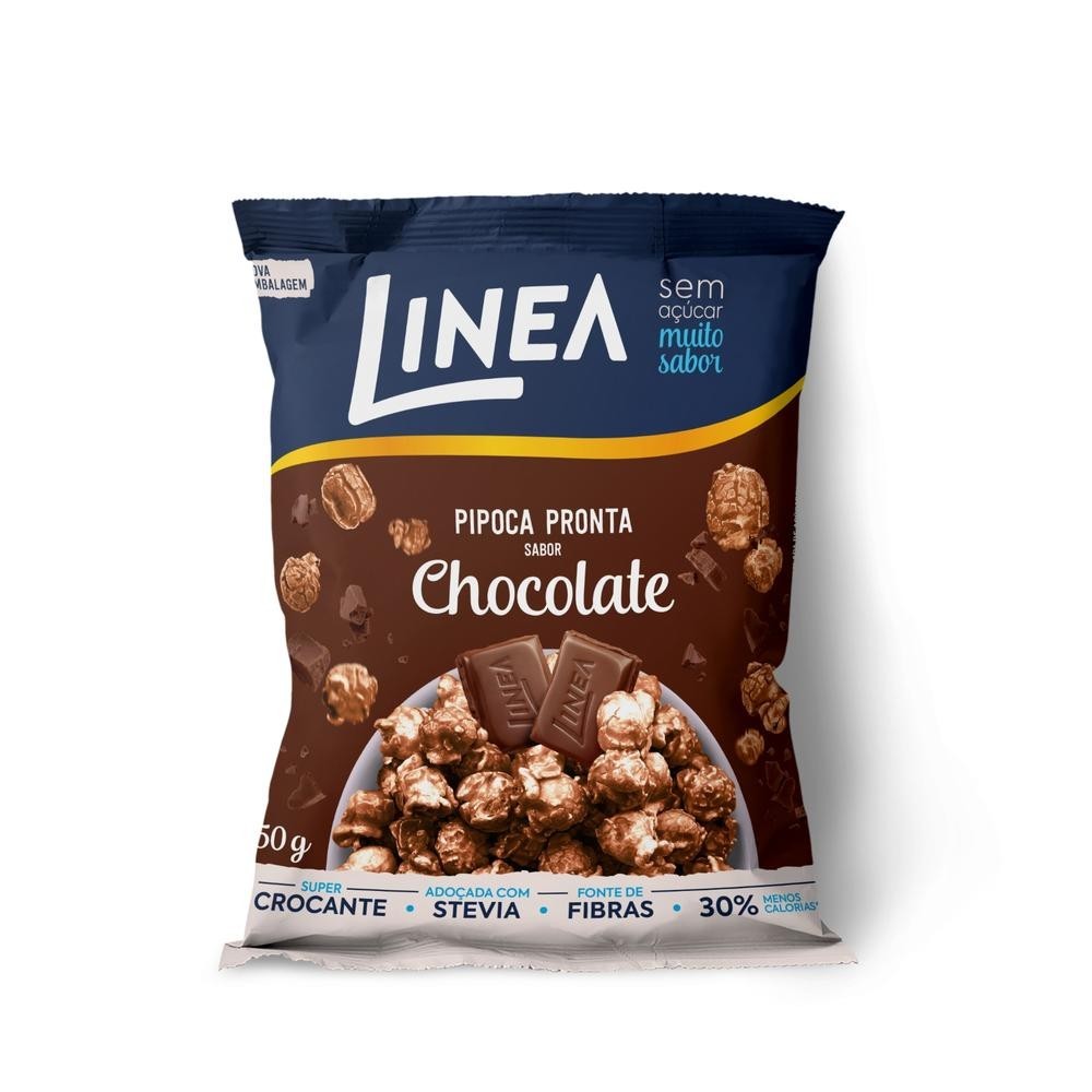 Pipoca Com Chocolate Diet Linea 50G em Oferta na Shopee