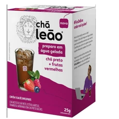 Chá Preto Frutas Vermelhas Gelado Leão 10 Sachês
