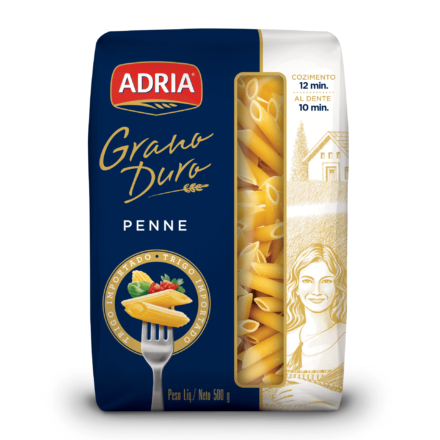 Adria Grano Duro Penne 500G em Oferta na Shopee
