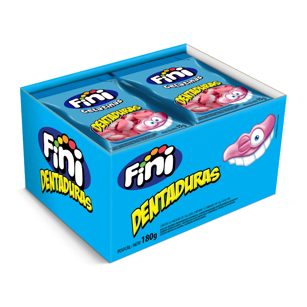 Fini Dentaduras 12 Unidades De 15G em Oferta na Shopee