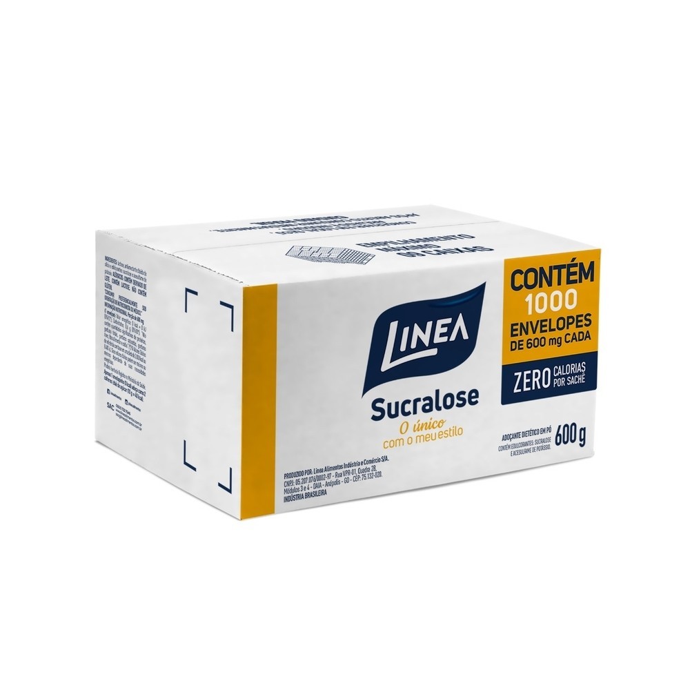 Adoçante em Pó Sucralose Linea Caixa com 1000un de 500mg - Food & Beverages