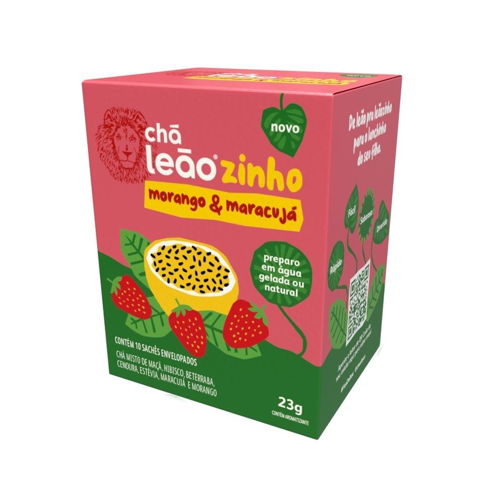 Chá Morango Maracujá Kids Leão 10Sachês