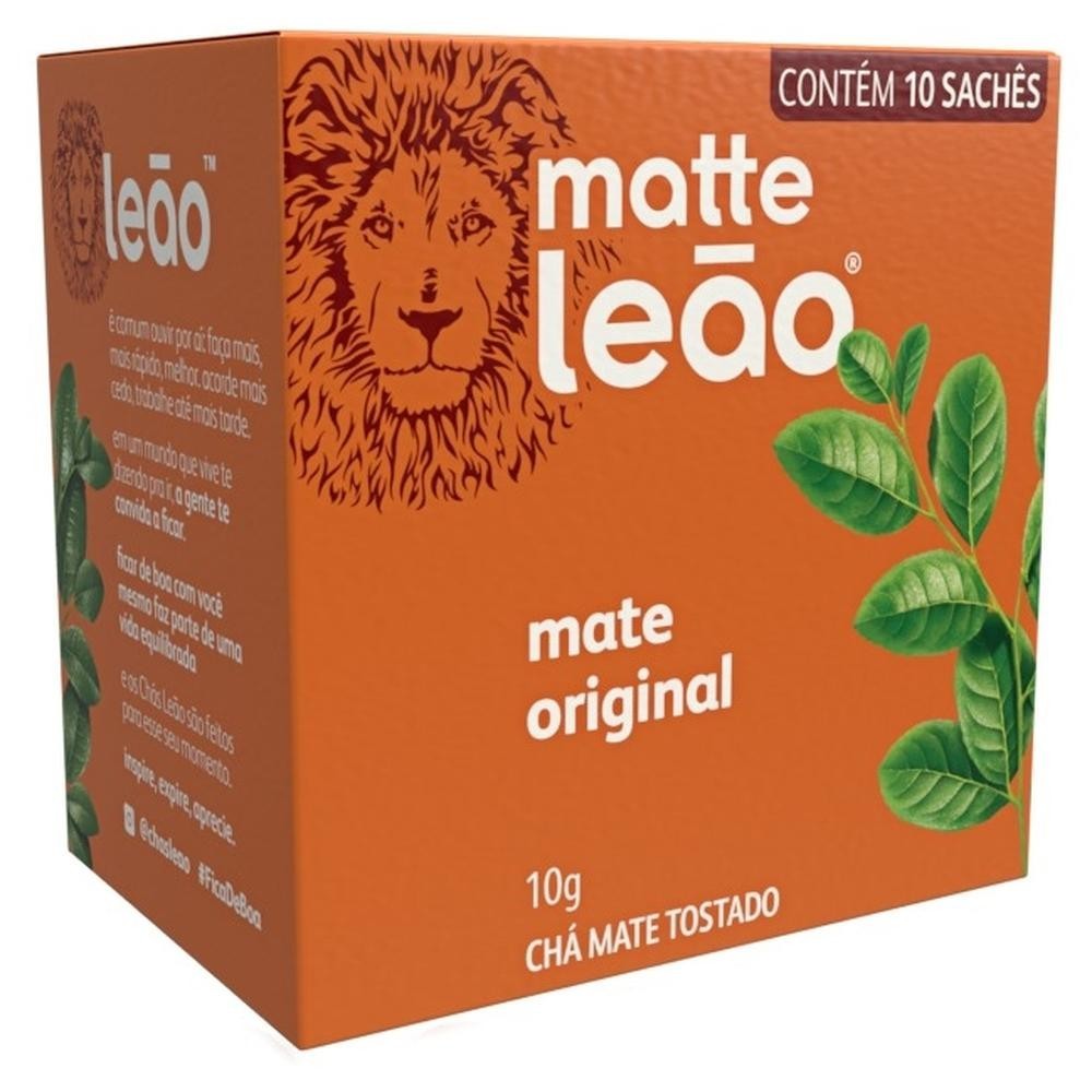 Chá Matte Natural Leão 10 Sachês