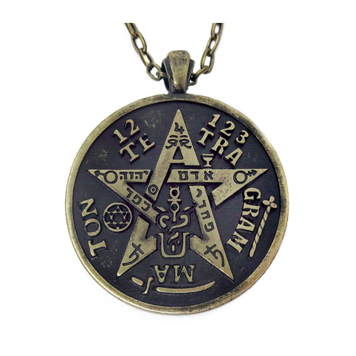 Colar Tetragrammaton Poderoso Símbolo 4cm Proteção Mística Amuleto Ocultismo Esotérico