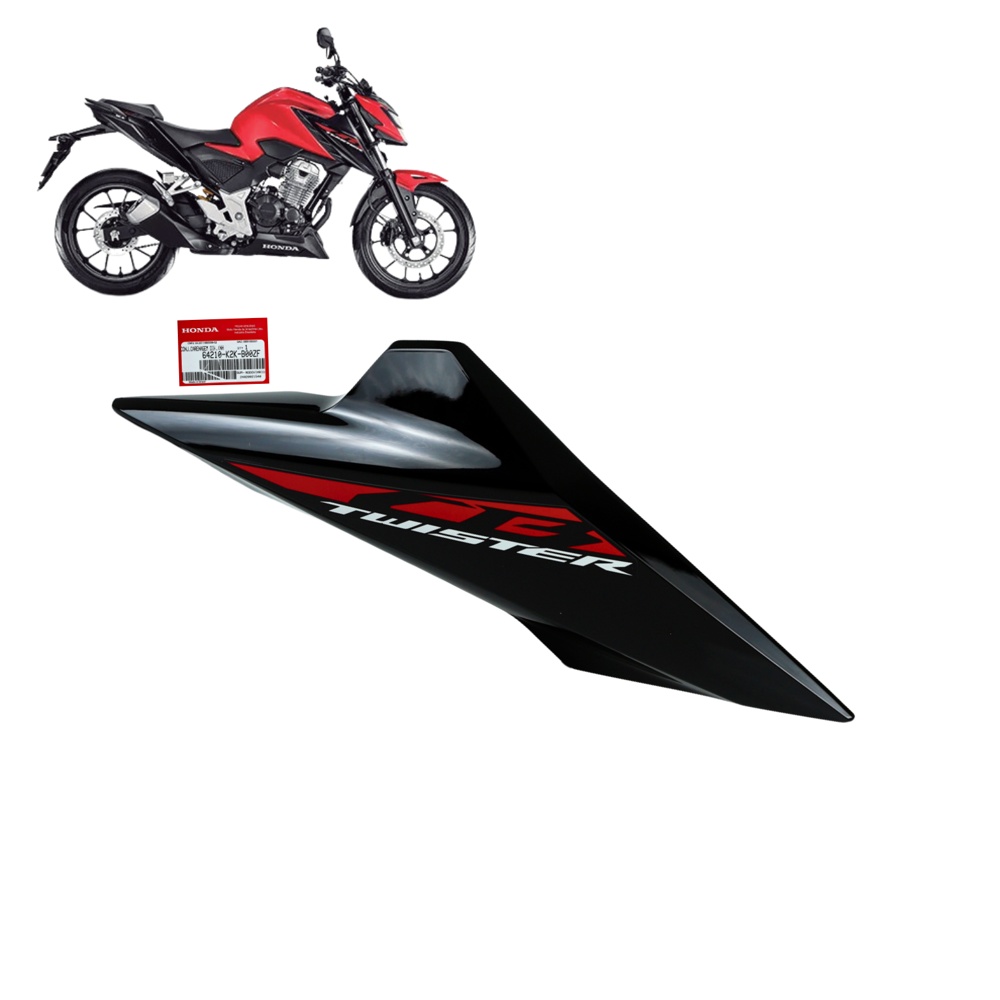 Carenagem Direita Tanque Cb300f Twister Vermelha 2023 2024 Original Honda