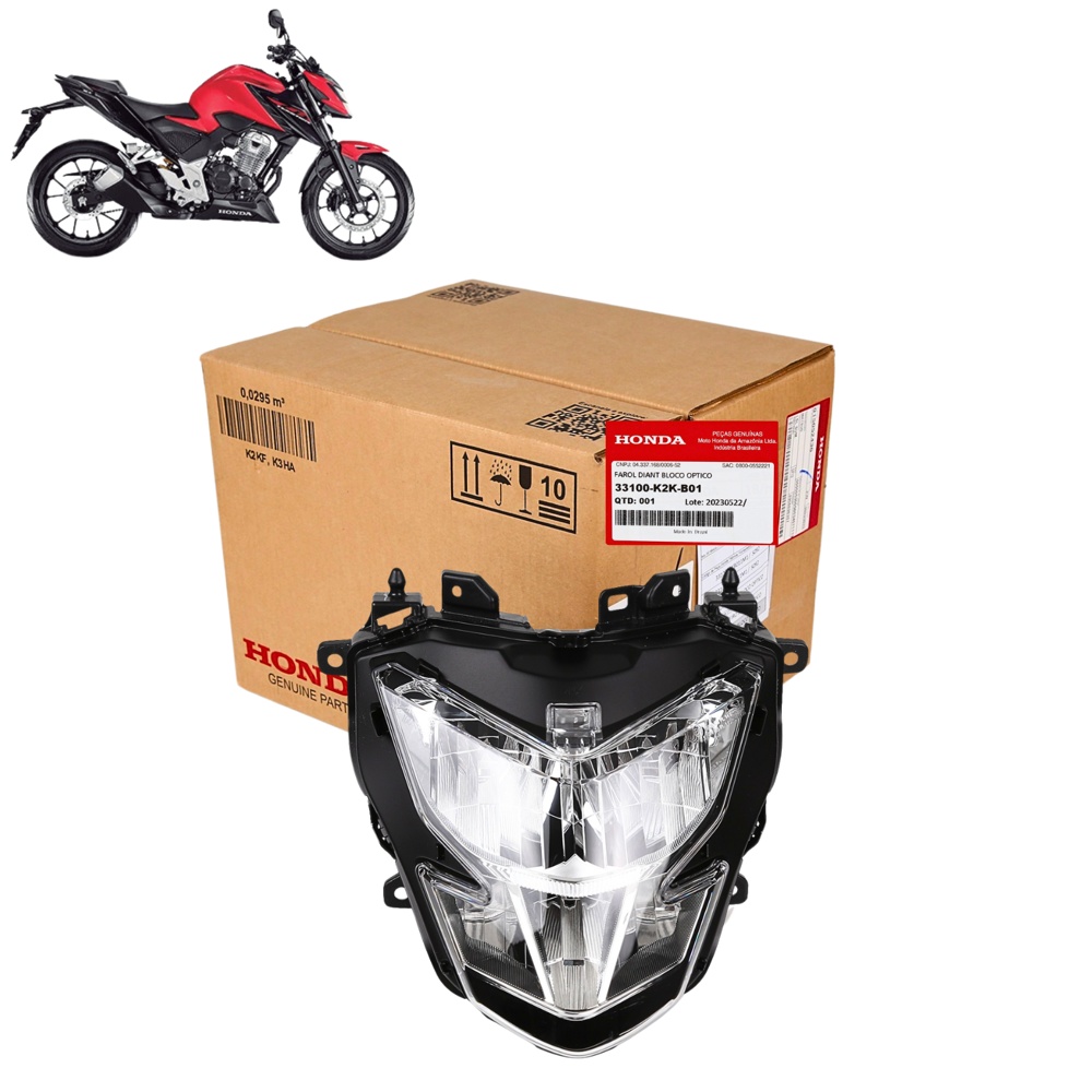 Farol Bloco Óptico Cb 300f Twister 2023 A 2025 Original Honda