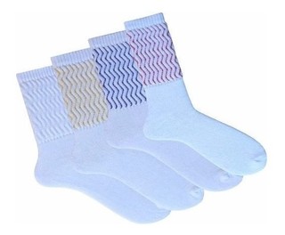 Kit C/12 Par De Meia Aeróbicas Algodão Conjunto Feminino