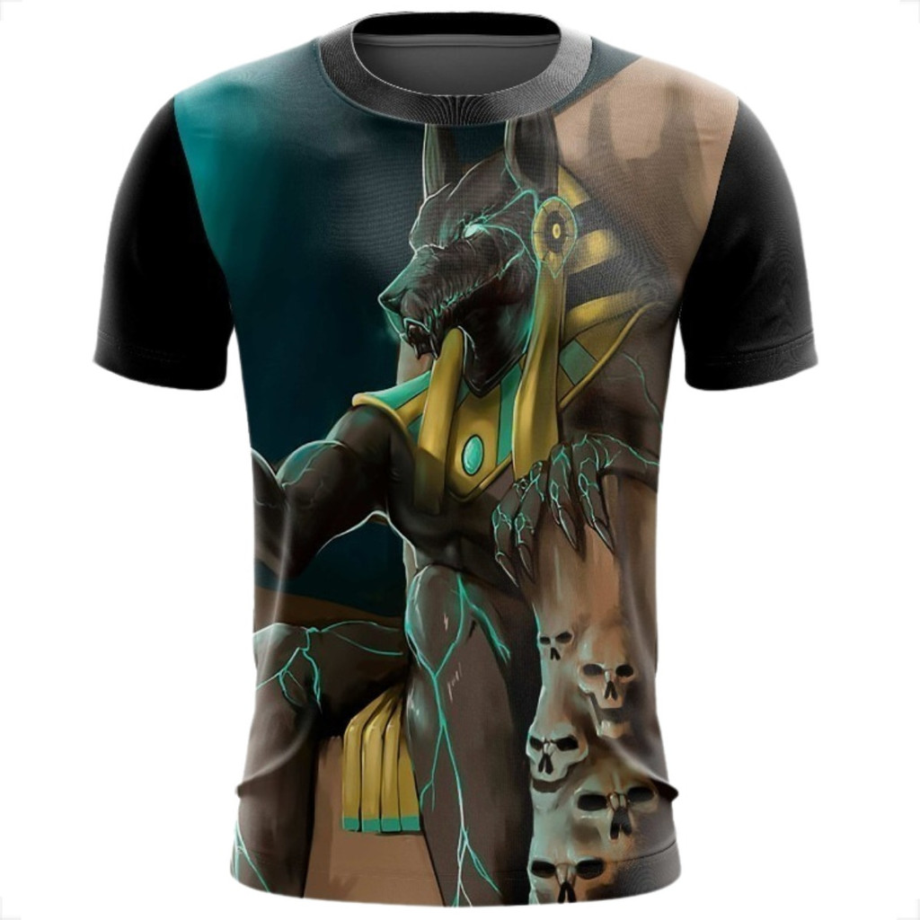 Camiseta Camisa Anúbis Faraó Egito Pirâmides 05 HTPX