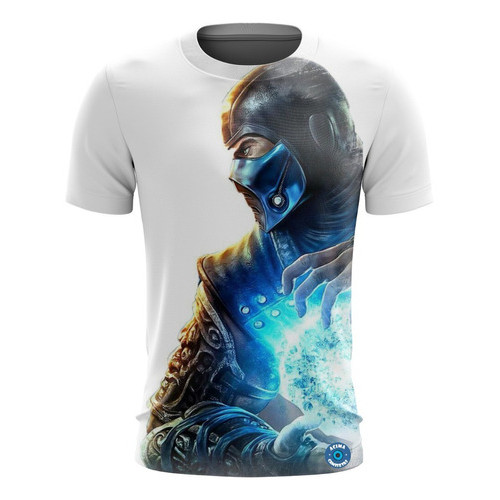Camisa Camiseta Mortal Kombat Sub Zero Fatality 01 HTPX