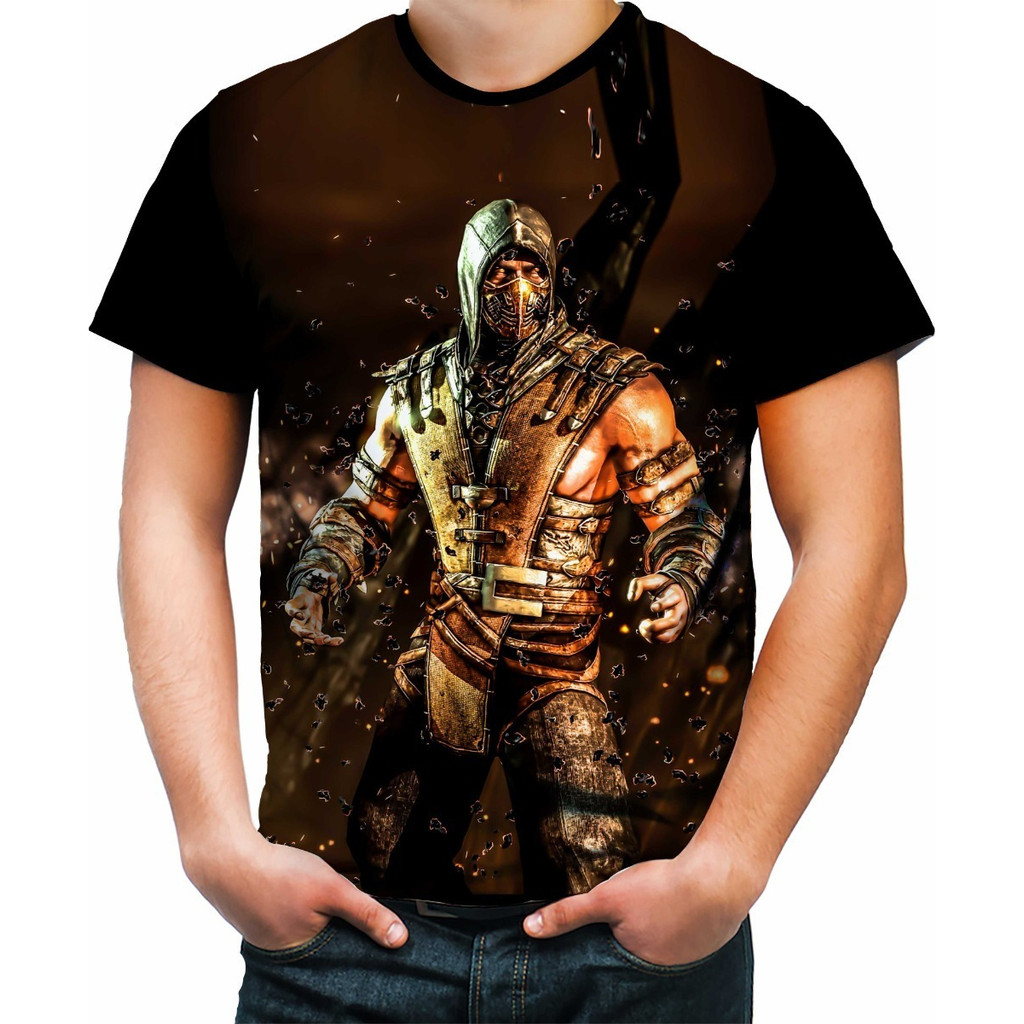 Camiseta Camisa Scorpion Subzero Mortal Kombat Luta 01 03