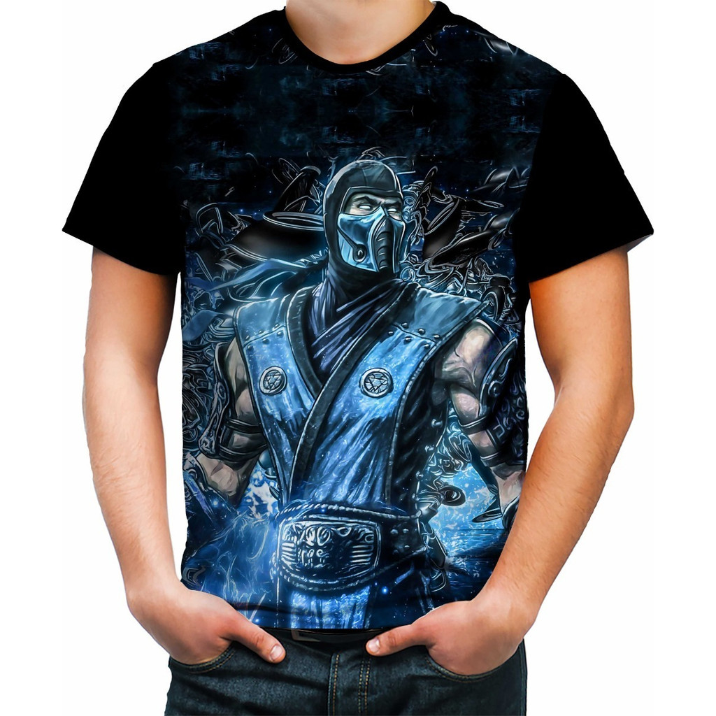Camiseta Camisa Scorpion Subzero Mortal Kombat Jogo Luta 05