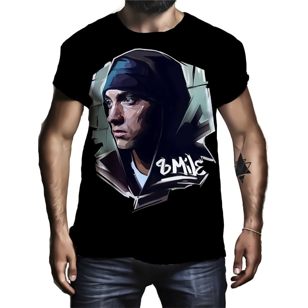 Camiseta Camisa Rap God Eminem Slim Shady 8 Mile Hip Hop 2 HTPX