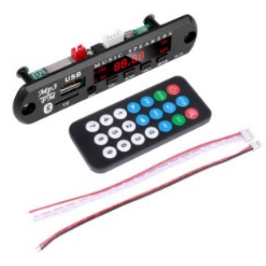 Placa Decodificador p caixa ativa Mp3 Bluetooth Usb Aux 12V