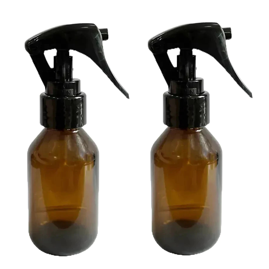 Frasco vidro âmbar Spray 60ml Pulverizador Gatilho (20 UNIDADES)