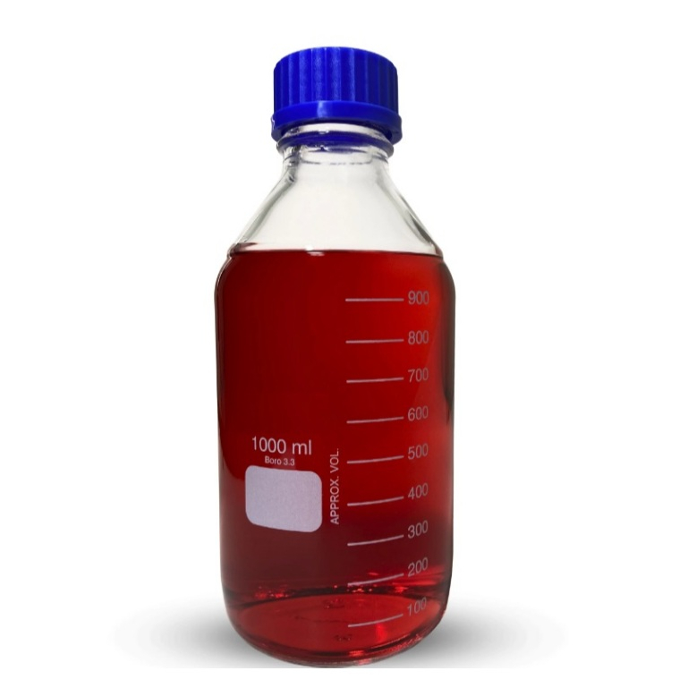 Frasco Reagente Graduado Anti-gotas 1000ml 1l  Boro