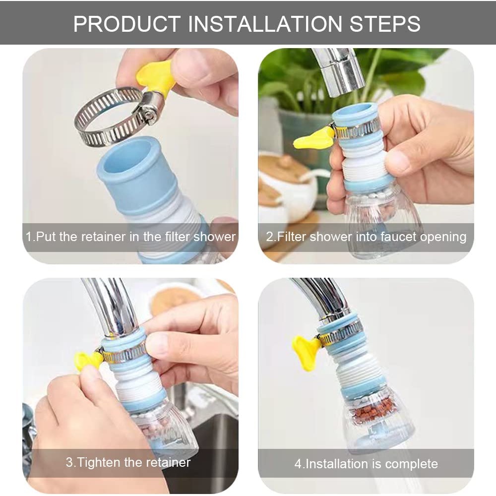 Chuveirinho Bico Retrátil Giratória 360° Filtro De Água Arejador Torneira Promoção em Oferta na Shopee