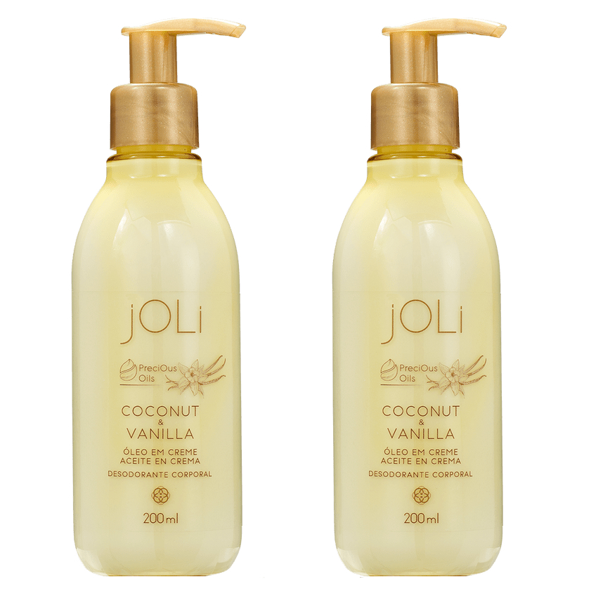 Óleo em Creme Joli Vanilla e Coco 200ml Hinode (2 unidades)