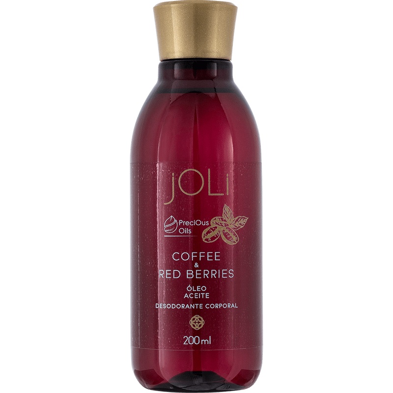 Óleo Desodorante Corporal Joli Café e Frutas Vermelhas 200ml Hinode