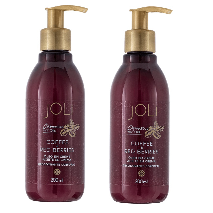 Óleo em Creme Joli Café e Frutas Vermelhas 200ml Hinode (2 unidades)
