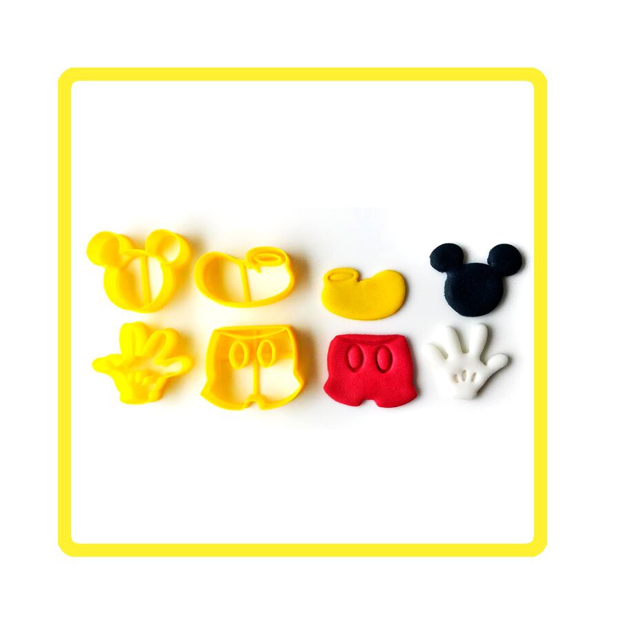 Cortador Mickey Itens  Para Pasta Americana Para Pasta Americana Cupcake  Doces Personalizados