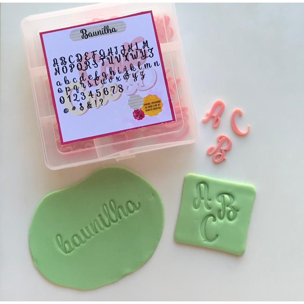 Marcador Letras E Números 67 Peças-Baunilha em Oferta na Shopee