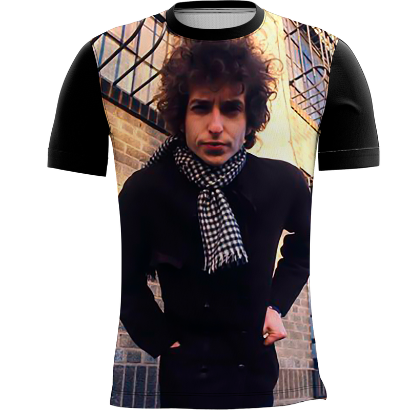 Camiseta Personalizada Bob Dylan Música Folk 01_x000D_