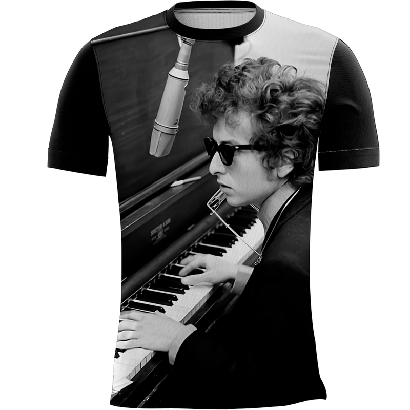 Camiseta Personalizada Bob Dylan Música Folk 03_x000D_