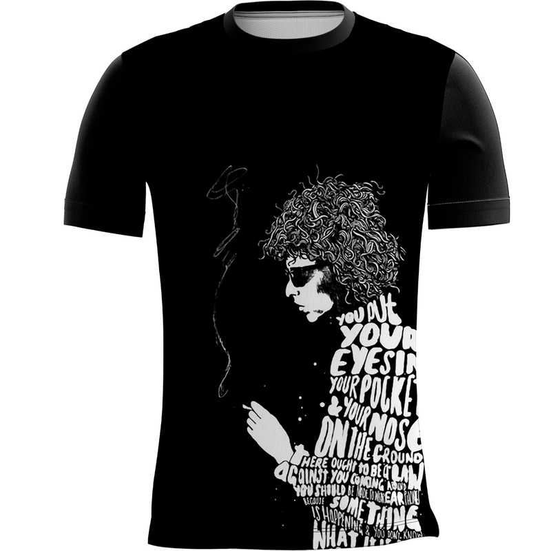 Camiseta Personalizada Bob Dylan Música Folk 05_x000D_