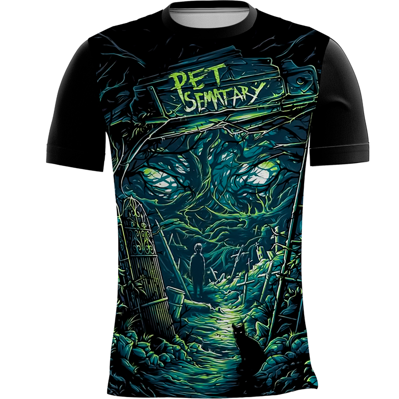 Camiseta Stephen King Cemitério Maldito Ramones Rock 2_x000D_