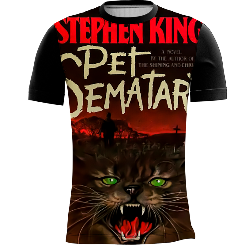 Camiseta Stephen King Cemitério Maldito Ramones Rock 3_x000D_