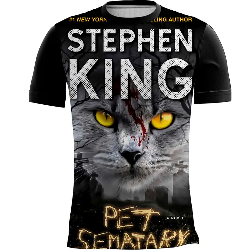 Camiseta Stephen King Cemitério Maldito Ramones Rock 4_x000D_