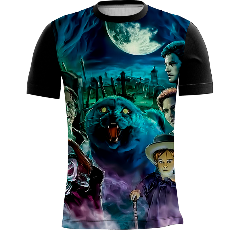 Camiseta Stephen King Cemitério Maldito Ramones Rock 5_x000D_