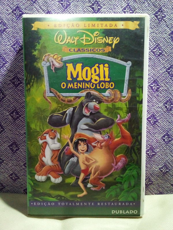 Fita Vhs Mogli O Menino Lobo - Ed. Limitada - Walt Disney Clássicos - Ag25