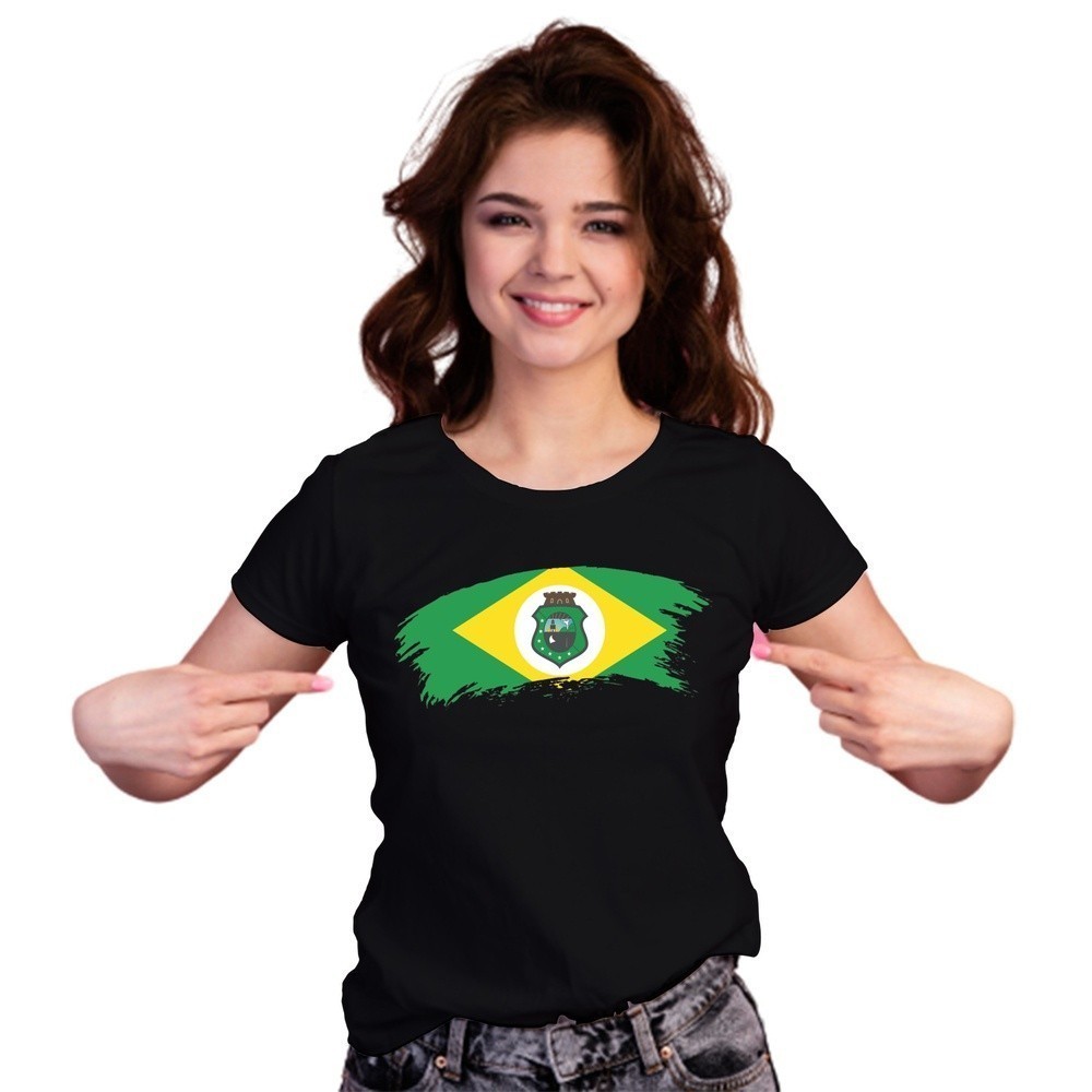 Camisa Feminina Bandeira Estado Ceará