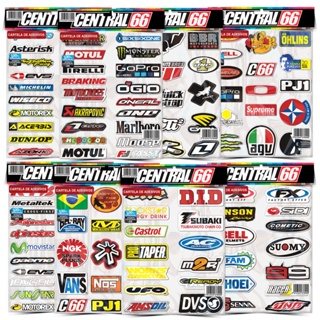 Kit Cartela des 132 Adesivos Motocross Caminhão Carreta Caderno 8 Car M1 em Oferta na Shopee