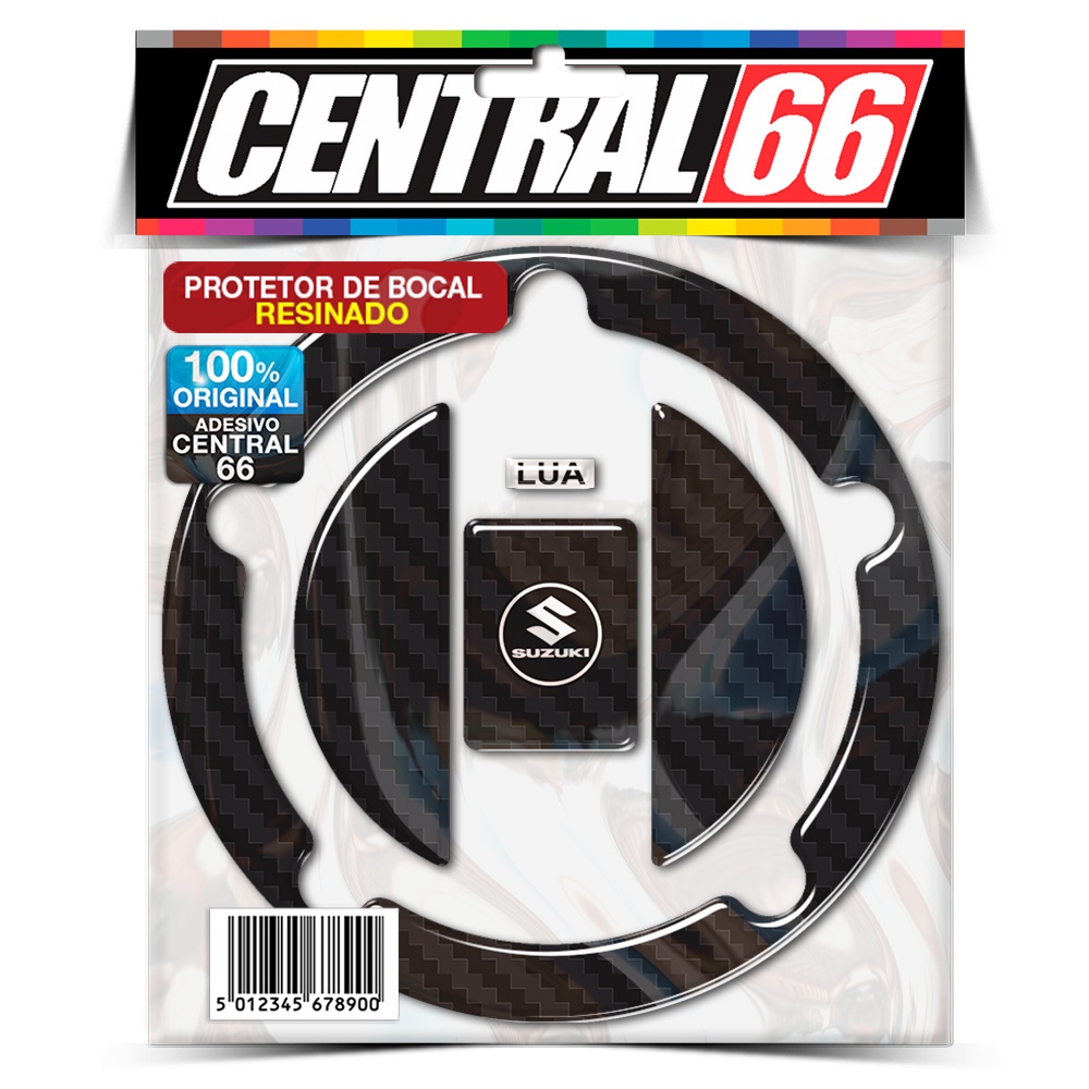 Protetor de Bocal Adesivo Suzuki Gsr 750 Resinado Preto Carbono Alto Relevo Automotivo Emborrachados