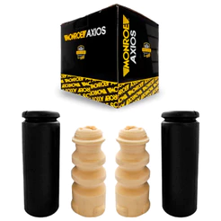 Par Kit Amortecedor Traseiro Batente Coifa Crossfox 2005 até 2018 Axios