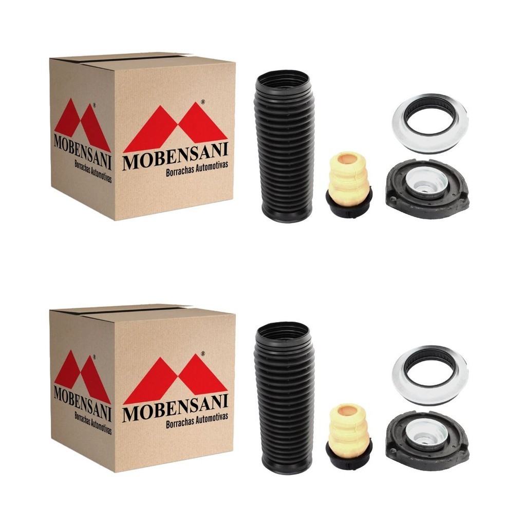 Par Kit Amortecedor Batente Coifa Fox 2004/2021 Polo 2002/2015 Com Coxim Mobensani
