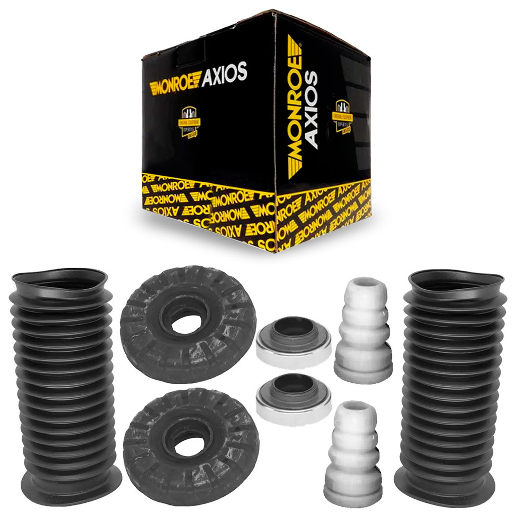 Par Kit Amortecedor Batente Coifa Dianteiro Cobalt Sonic Spin Original Axios
