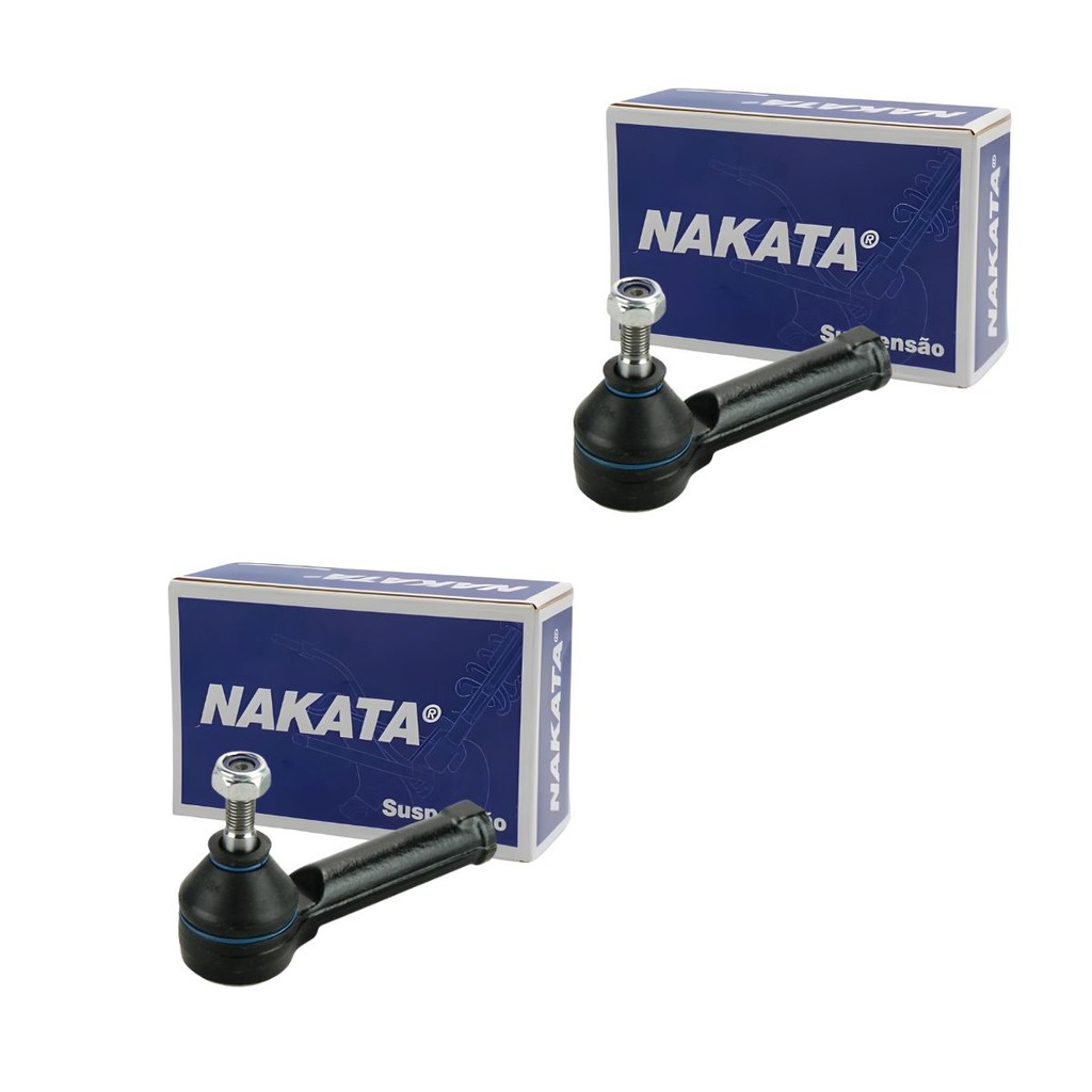 Kit 2 Ponteira Terminal Direção + 2 Barra Axial Meriva 2003 até 2012 Nakata — imagem 2 de 2