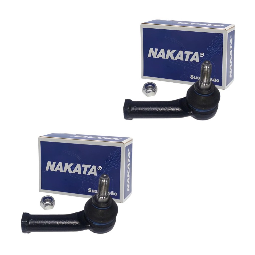 Detalhes do Kit 2 Ponteira Terminal Direção + 2 Barra Axial Gol G5 Fox Voyage Polo Saveiro Nakata
