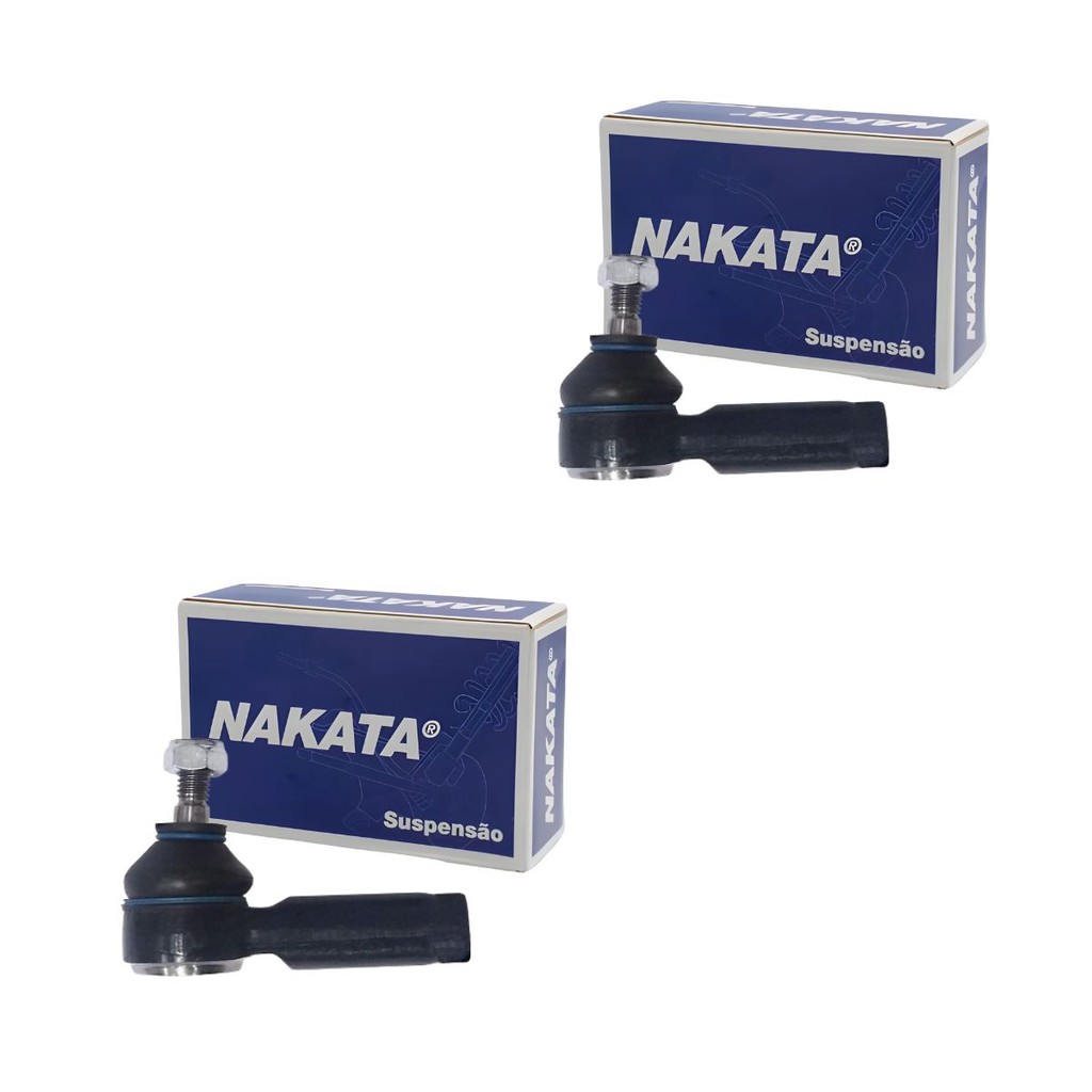 Detalhes do Kit 2 Ponteira Terminal Direção + 2 Barra Axial Prisma 2007 até 2012 Hidráulico Nakata