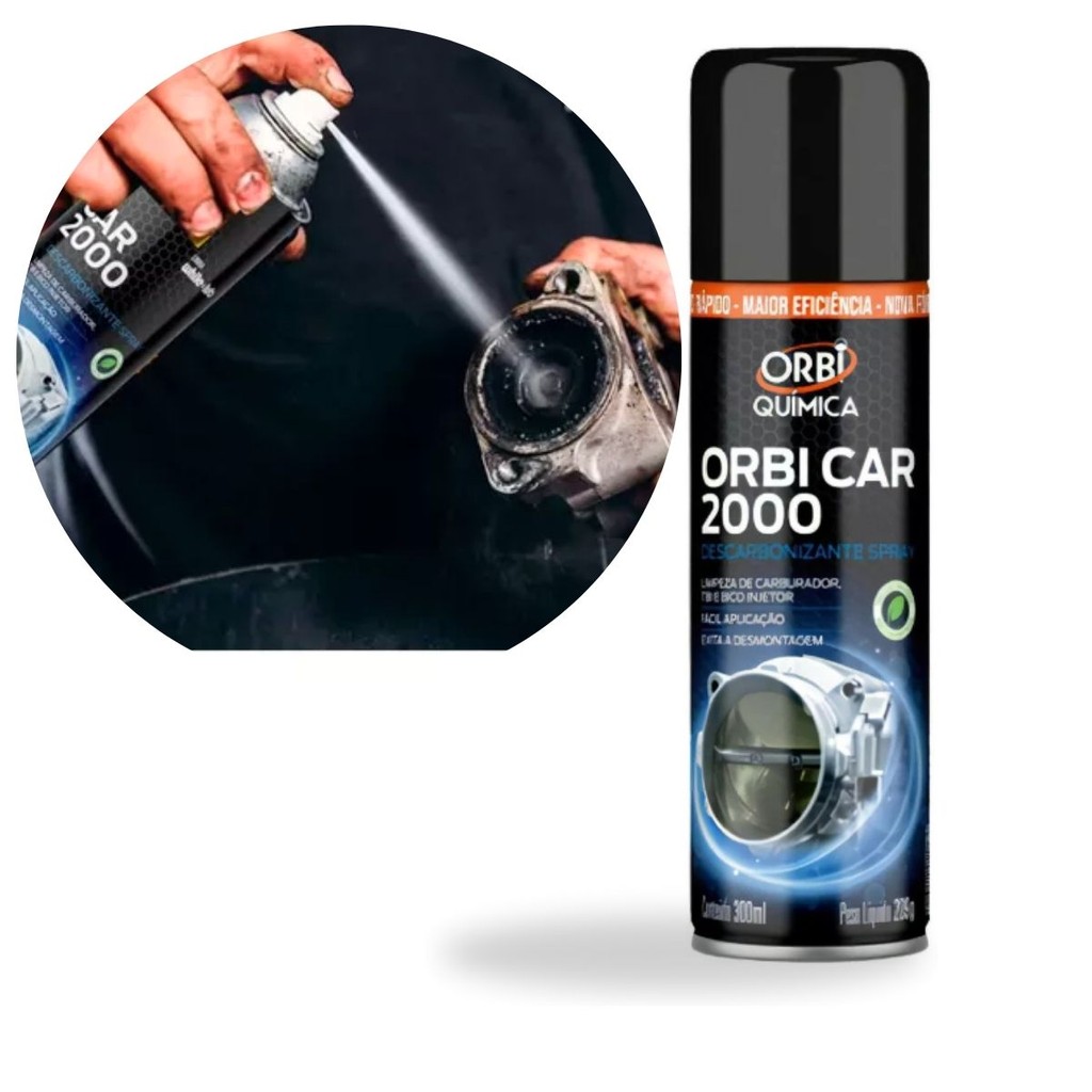 Descarbonizante Spray 300ml Limpeza Ar Condicionado Carburador Bico Injetor Orbi 2000 em Oferta na Shopee