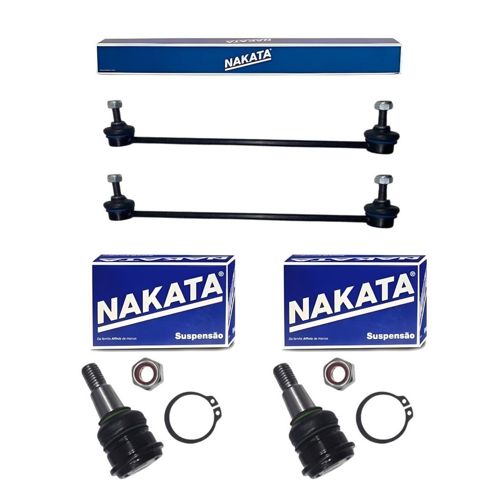 Kit 2 Bieletas + 2 Pivôs City Fit 2009/2014 Original Nakata