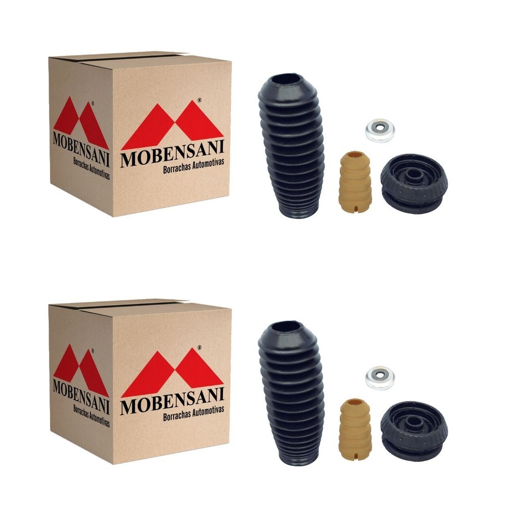 Par Kit Amortecedor Batente Coifa Courier 1996/2013 Ka 1997/2007 C/ Coxim Mobensani