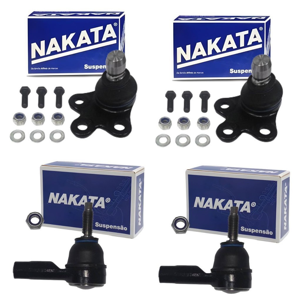 Kit 2 Pivôs + 2 Terminal Direção Onix 2012/2016 Nakata