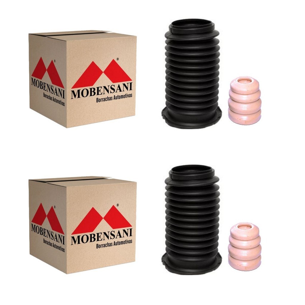 Par Kit Amortecedor Batente Coifa Palio 2012/2017 Uno 2010/2021 Mobensani