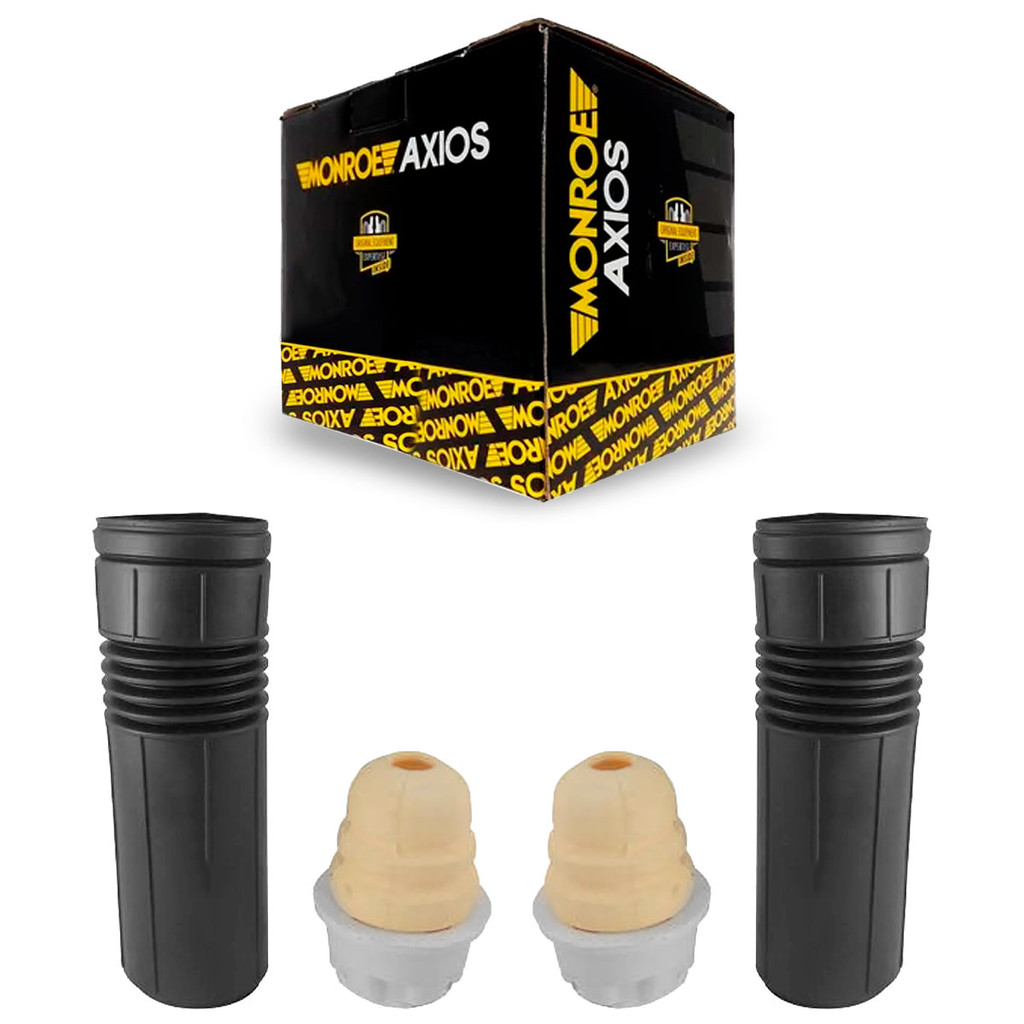 Par Kit Amortecedor Traseiro Batente Coifa Novo Uno 2010 até 2021 Axios