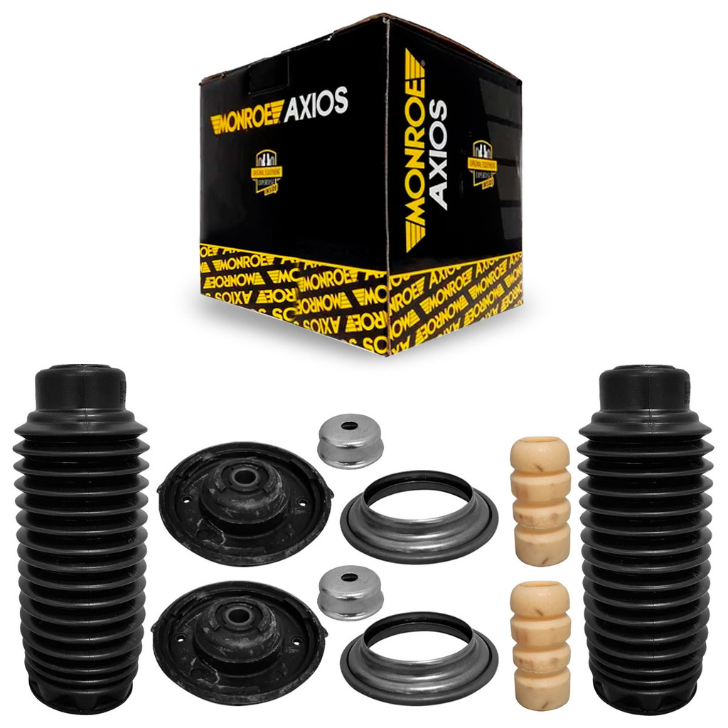 Par Kit Amortecedor Batente Coifa Dianteiro C4 Pallas 2007 até 2013 Axios